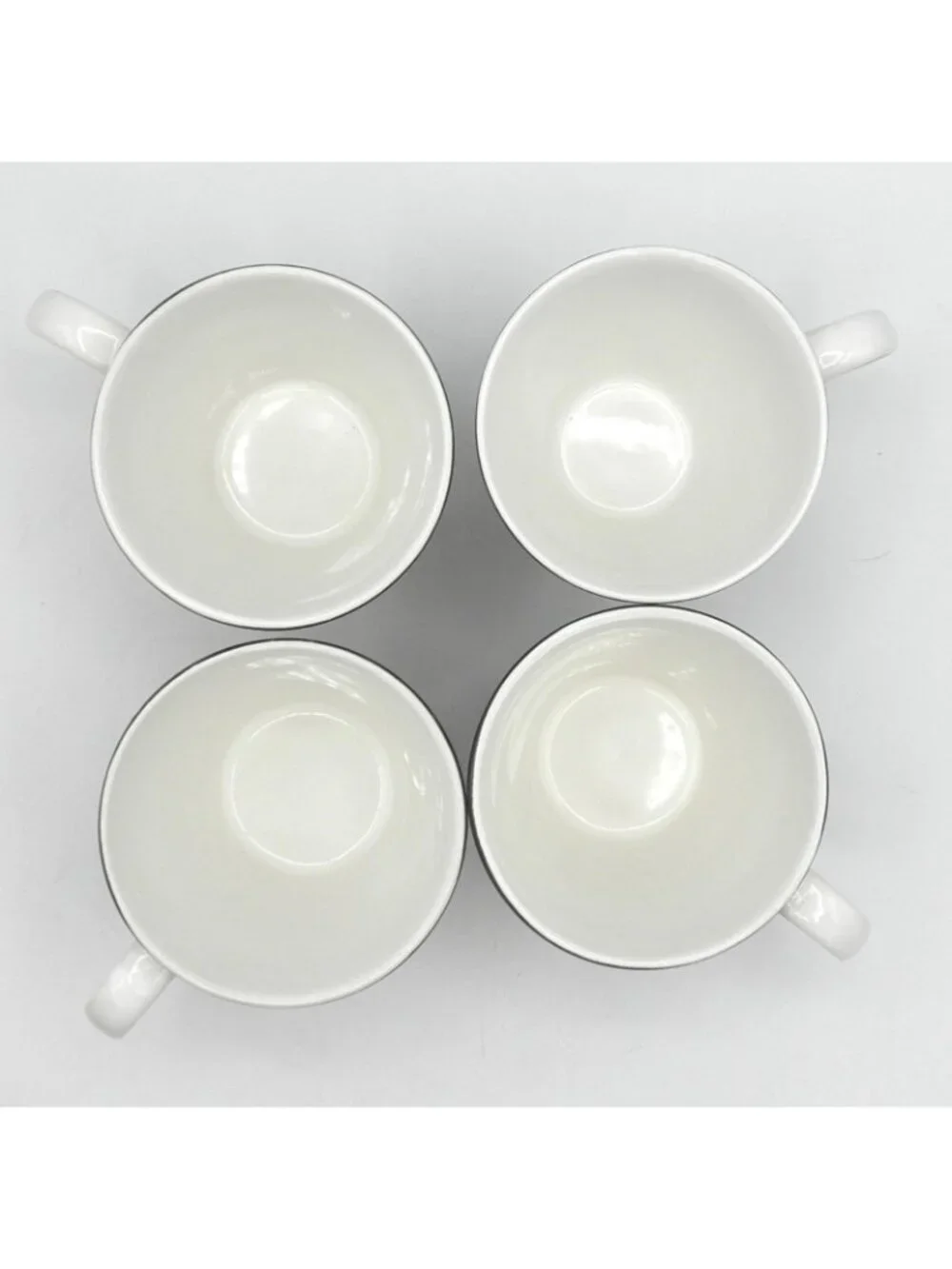 Cafe Paris by Sango Flat Cup & Saucer Set of 4 Pattern Code: SANCAPA